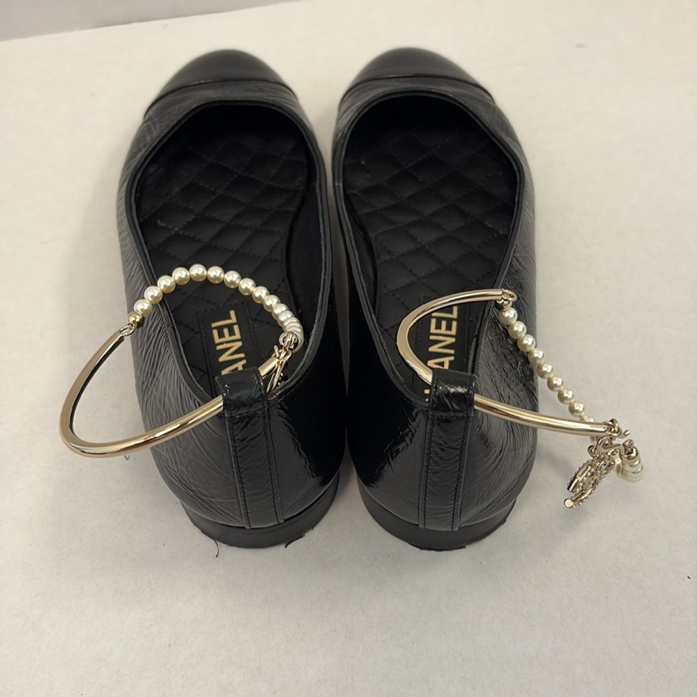 Chanel Pearl strap ballet flats - Picture 3 of 8